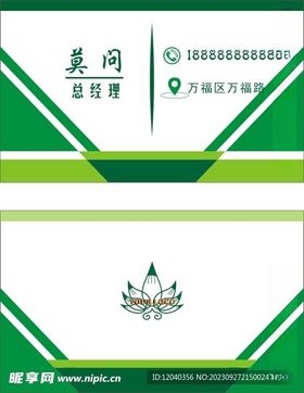 绿色名片