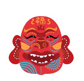 中国风少数民族装饰画合层