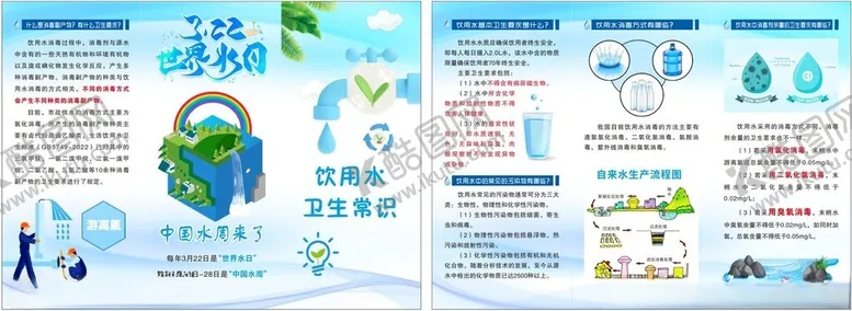 编号：95084903300238542879【酷图网】源文件下载-饮用水宣传折页