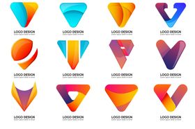 多彩立体几何图形设计