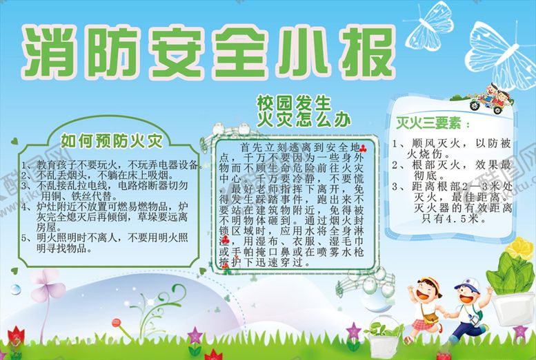 编号：47444506190429132531【酷图网】源文件下载-消防小报