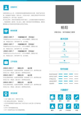 简历模板求职应聘速职报告