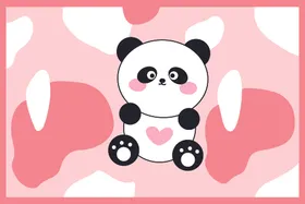 熊猫插画