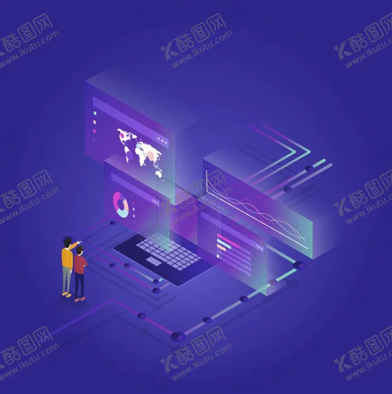 编号：49250410190502157515【酷图网】源文件下载-等距数据可视化概念