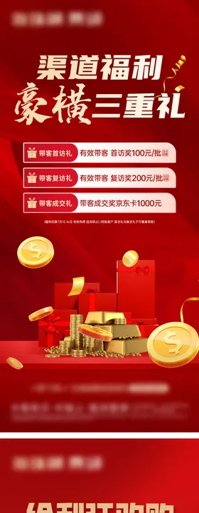 地产热销海报好礼钜惠加推