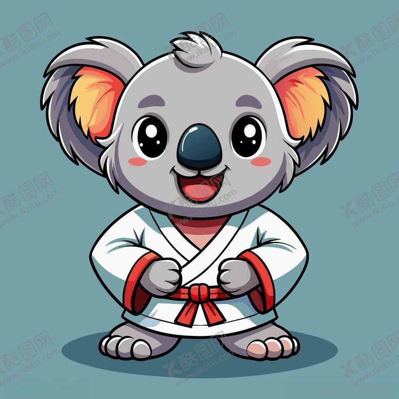 编号：71963902260748033635【酷图网】源文件下载-穿白色战斗服的拟人考拉