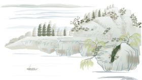 水墨山水素材
