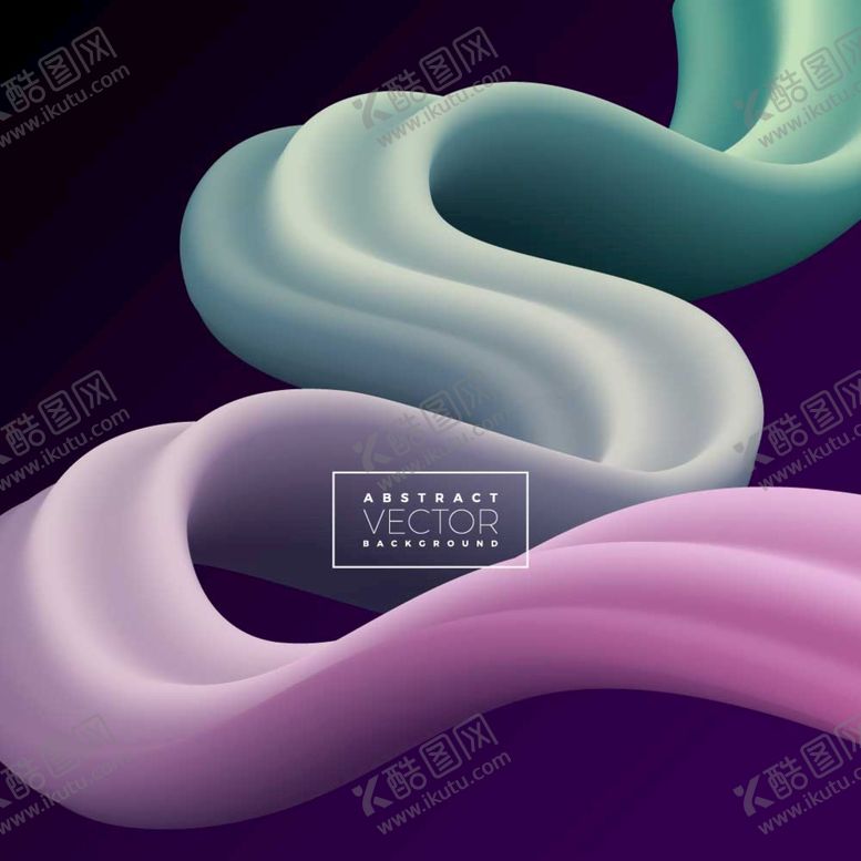 编号：50611801200405429616【酷图网】源文件下载-立体3d曲线背景