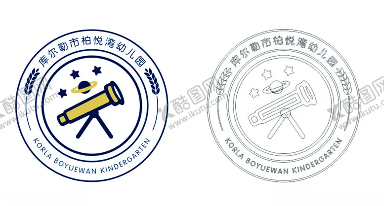 编号：48906102041725015508【酷图网】源文件下载-博悦湾幼儿园logo学校
