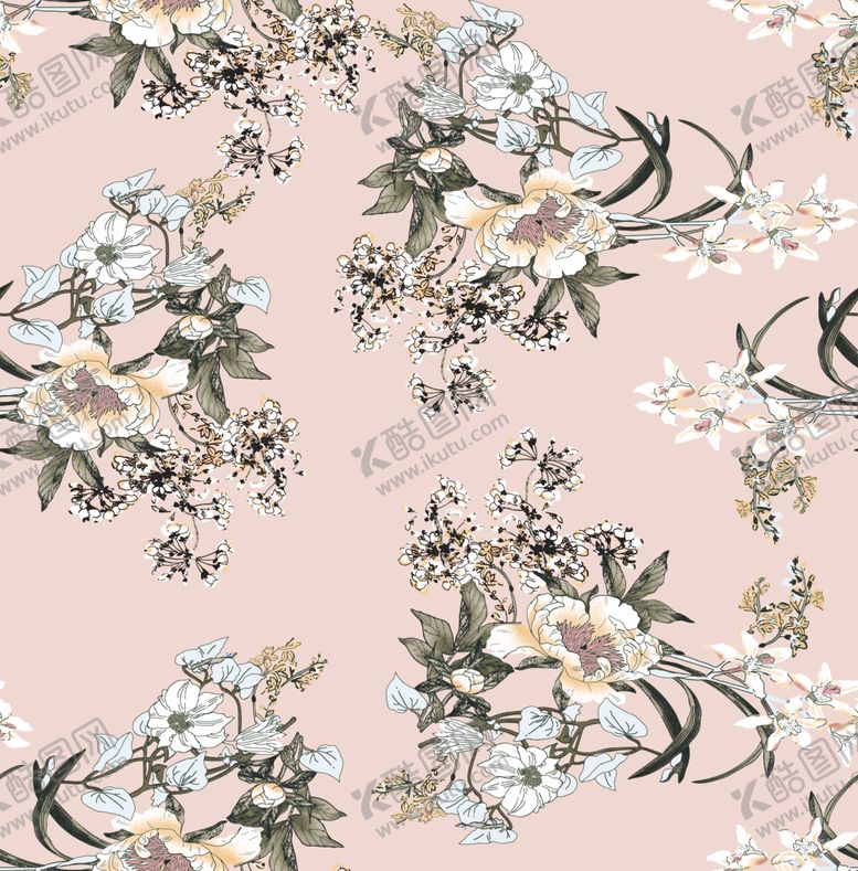 编号：34621709291857372201【酷图网】源文件下载-手绘花卉