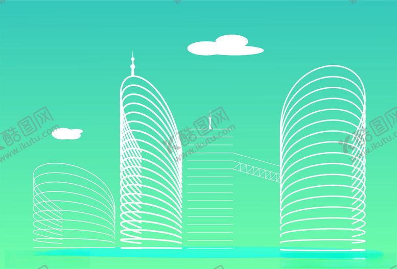 编号：72570510012127436947【酷图网】源文件下载-现代建筑插画绘制