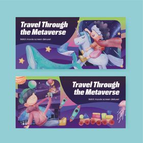 多样卡通人物场景插画