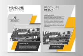 橙色商务宣传册设计模板