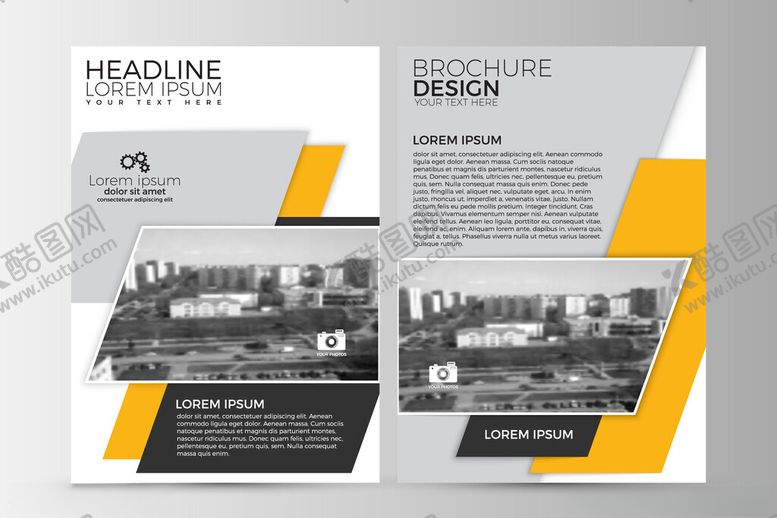 编号：99643311020122303644【酷图网】源文件下载-现代商务宣传册设计模板
