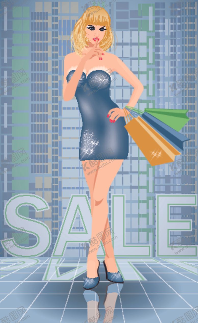 编号：78062509242216228433【酷图网】源文件下载-时尚购物女人