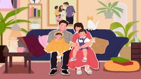 卡通创意人物配图插画
