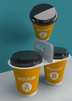 咖啡杯外带样机