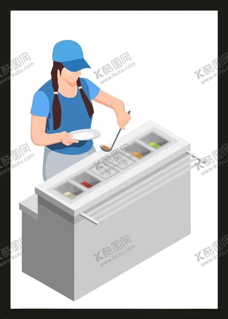 编号：52964802222012119920【酷图网】源文件下载-手绘服务人员