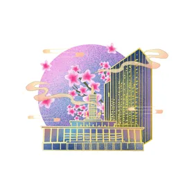 国潮插画背景