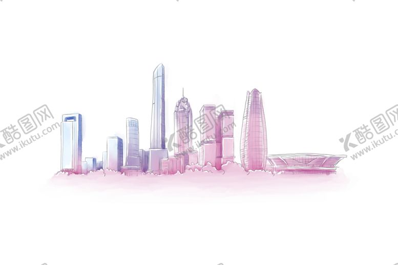 编号：63296110020208493417【酷图网】源文件下载-城市剪影