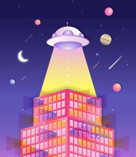 简约抽象ai模版