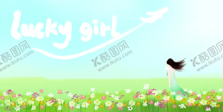 编号：18954709120244331146【酷图网】源文件下载-草原上的女孩