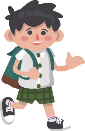 卡通学生形象儿童小孩子小朋友