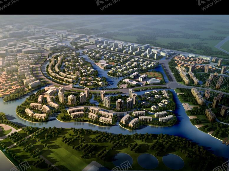 编号：70924904190008295981【酷图网】源文件下载-楼盘景观鸟瞰