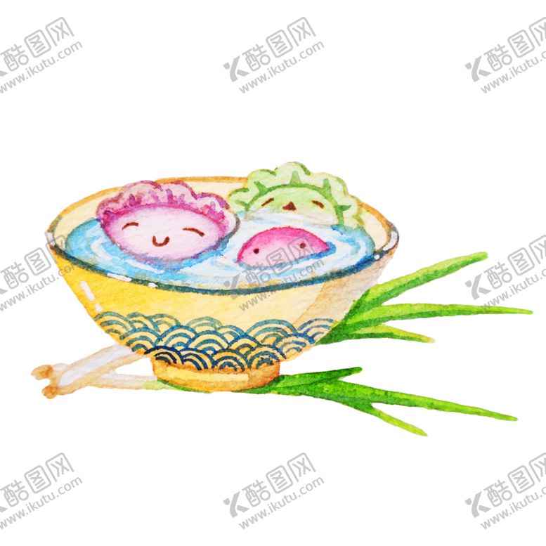 编号：96784605102018066677【酷图网】源文件下载-手绘饺子素材