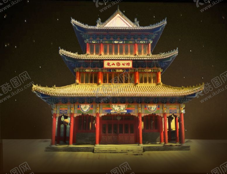 编号：28903605101541044154【酷图网】源文件下载-古建筑亮化设计