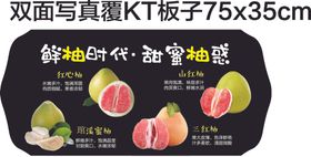 柚子水果单品海报