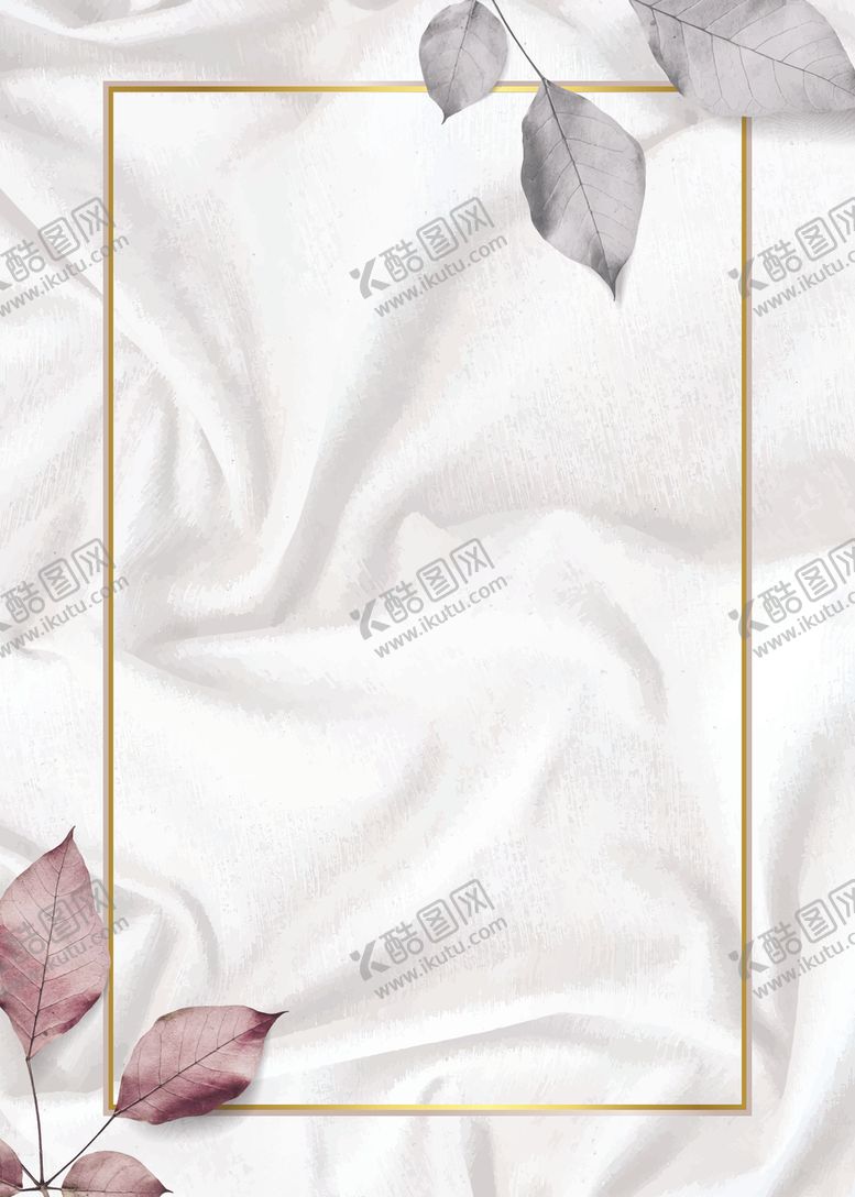 编号：50760810101531281152【酷图网】源文件下载-金属叶片图案丝绸背景