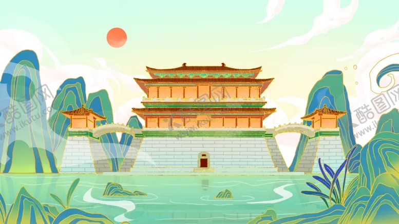 编号：57544504141025544807【酷图网】源文件下载-国潮风景