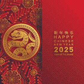 2025蛇年海报海报展板