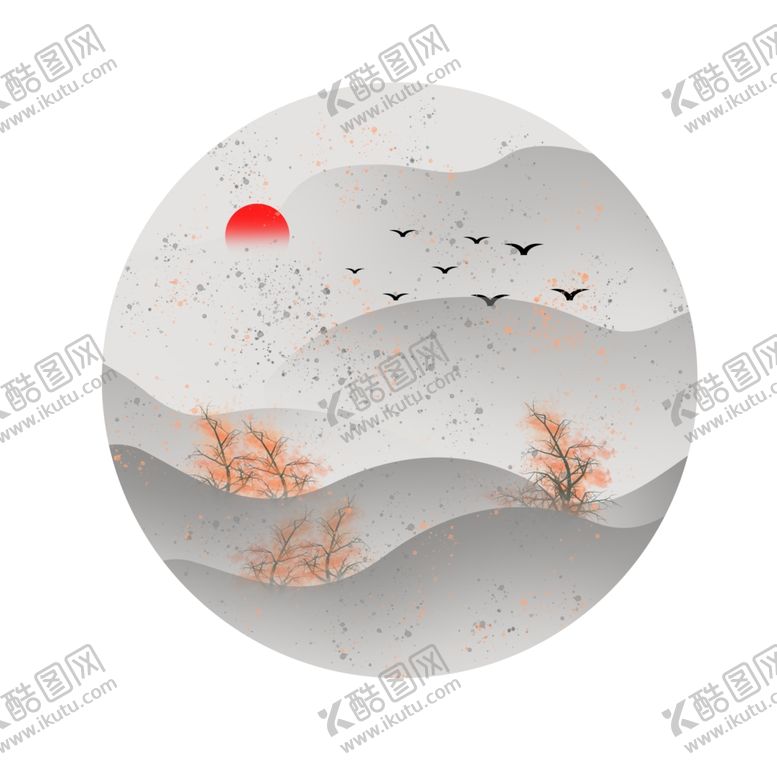 编号：62645306182204179681【酷图网】源文件下载-水墨山水