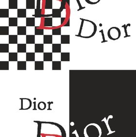 大牌花型迪奥格子
