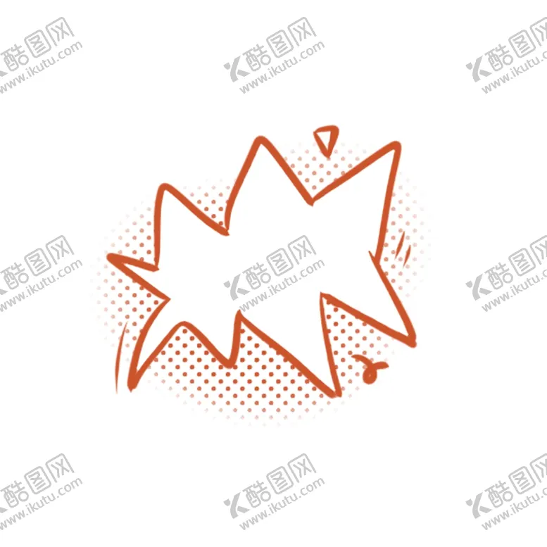 编号：77400304160026498009【酷图网】源文件下载-手绘红色波点不规则对话框