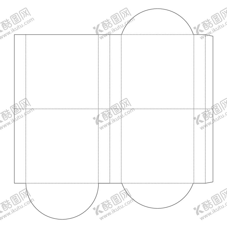 编号：31599001151231568308【酷图网】源文件下载-包装盒刀模展开图