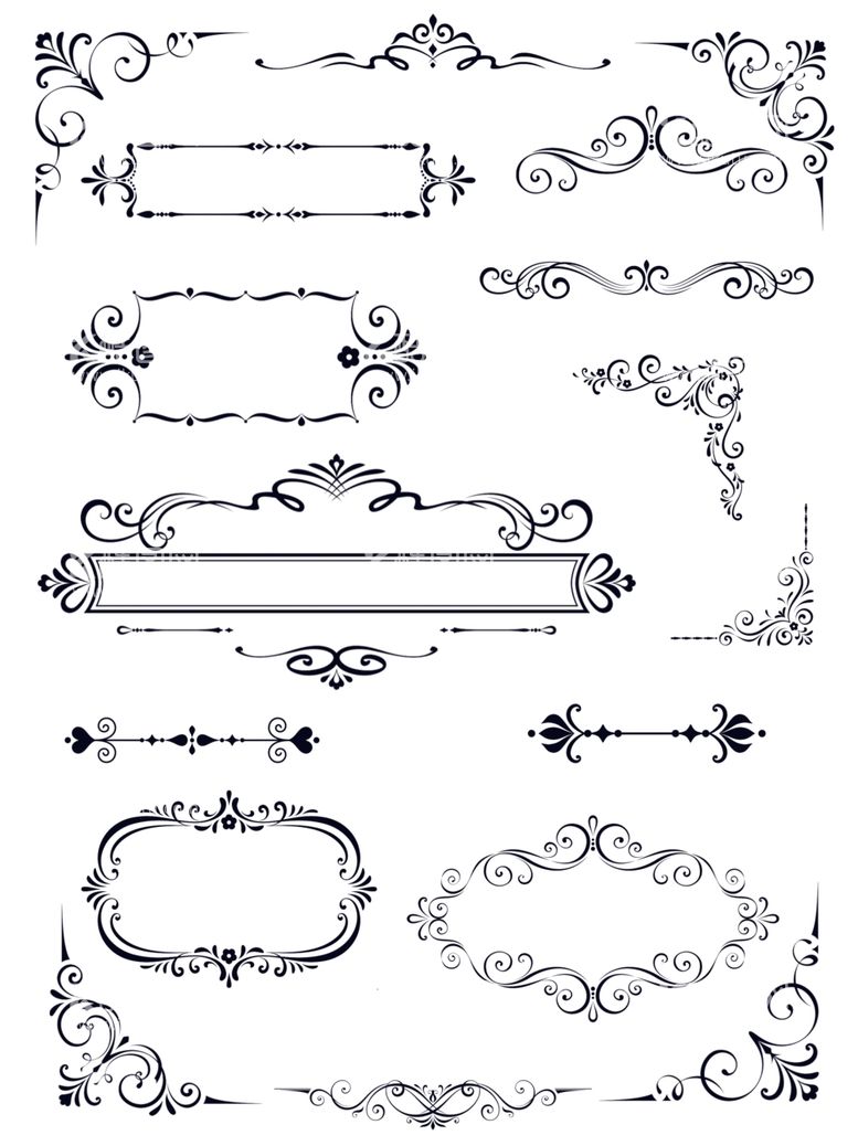 编号：42578512230031503451【酷图网】源文件下载-花纹边框
