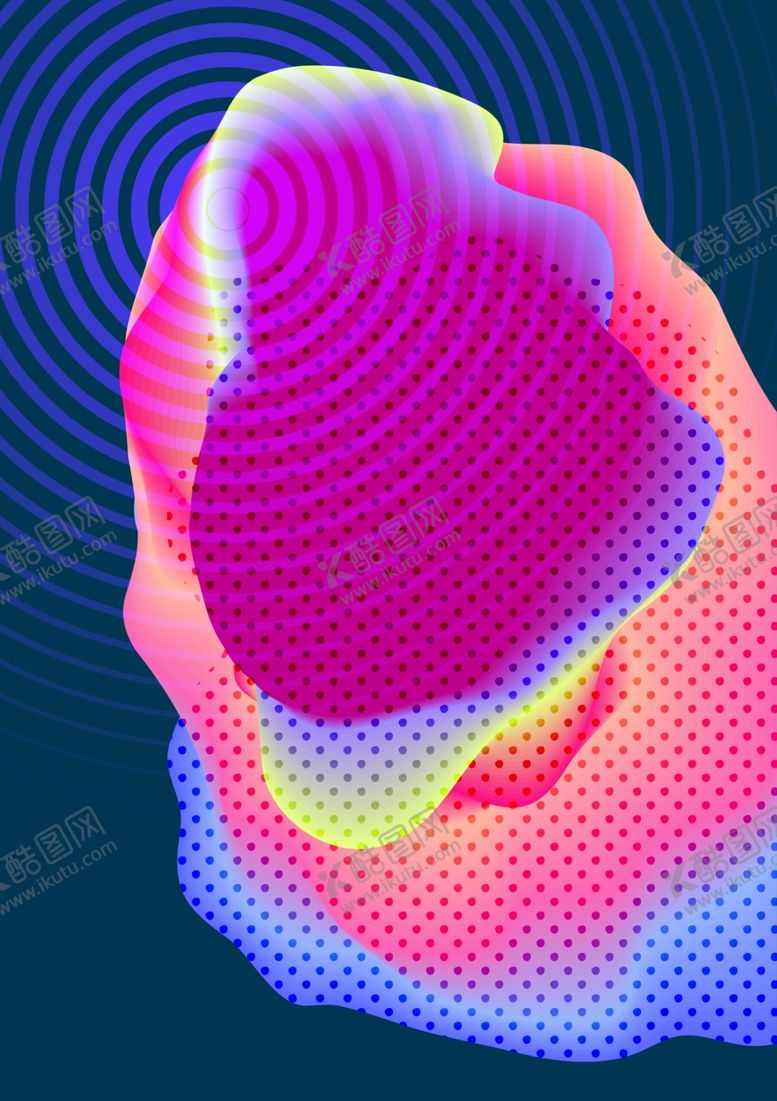 编号：52737209160537432284【酷图网】源文件下载-炫彩科技感图案设计