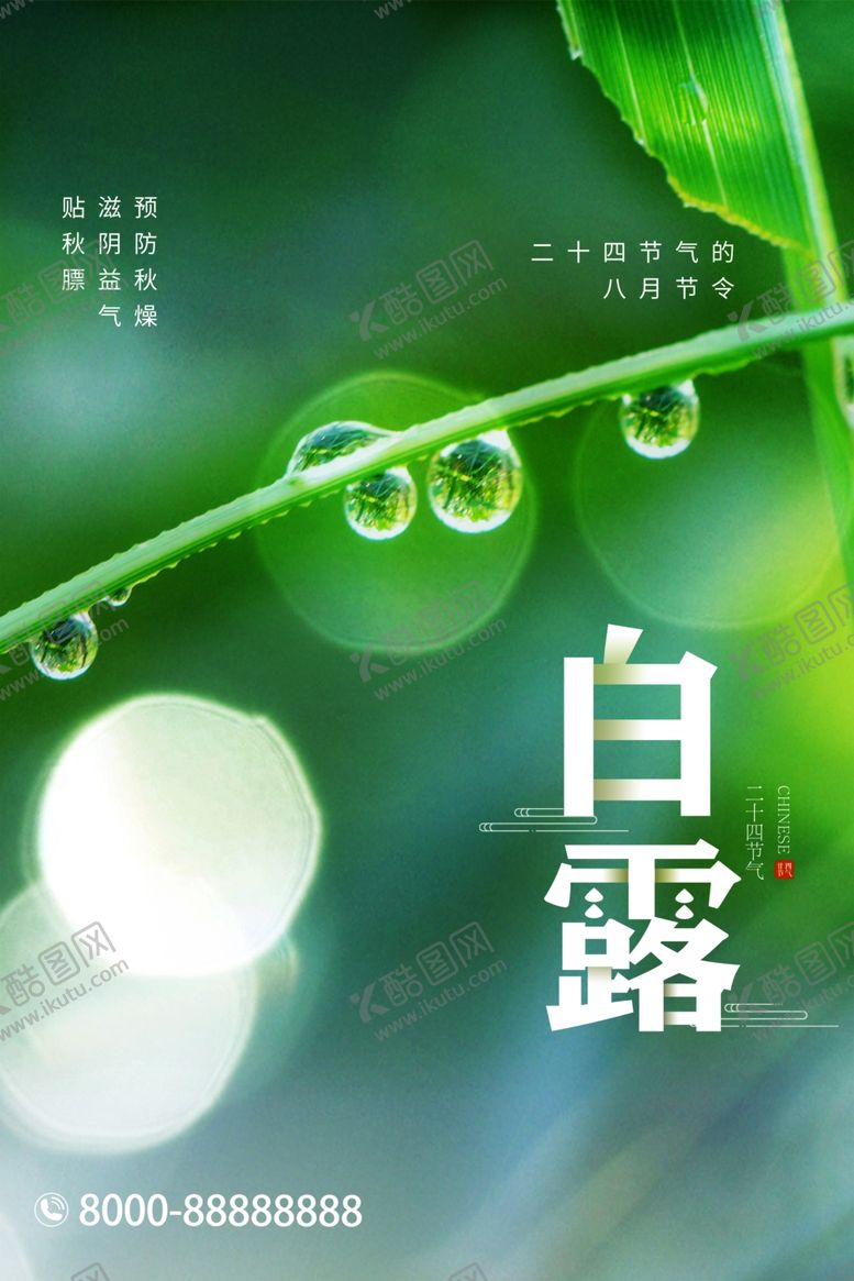 编号：92443301280056116834【酷图网】源文件下载-白露二十四节气