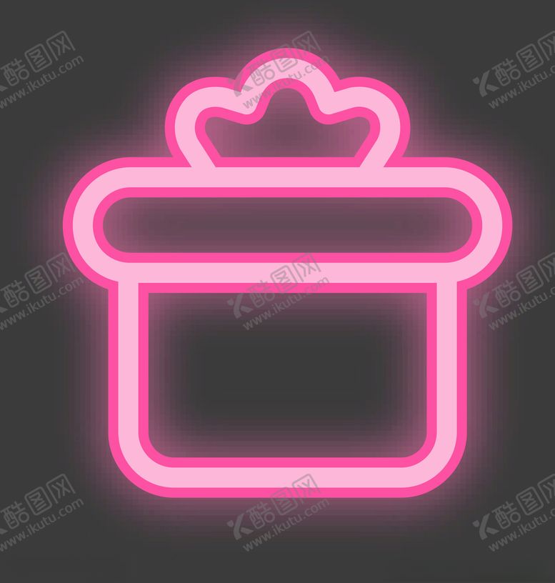 编号：91929109281916176113【酷图网】源文件下载-霓虹灯礼物礼盒