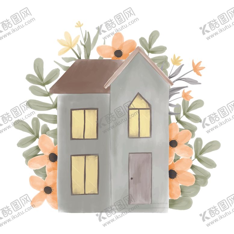 编号：87122510242345548474【酷图网】源文件下载-水彩小屋