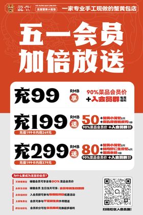 充值储值会员活动海报