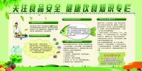 食品健康知识公益宣传海报
