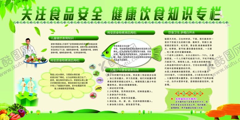 编号：30531405102213179633【酷图网】源文件下载-食品健康知识公益宣传海报