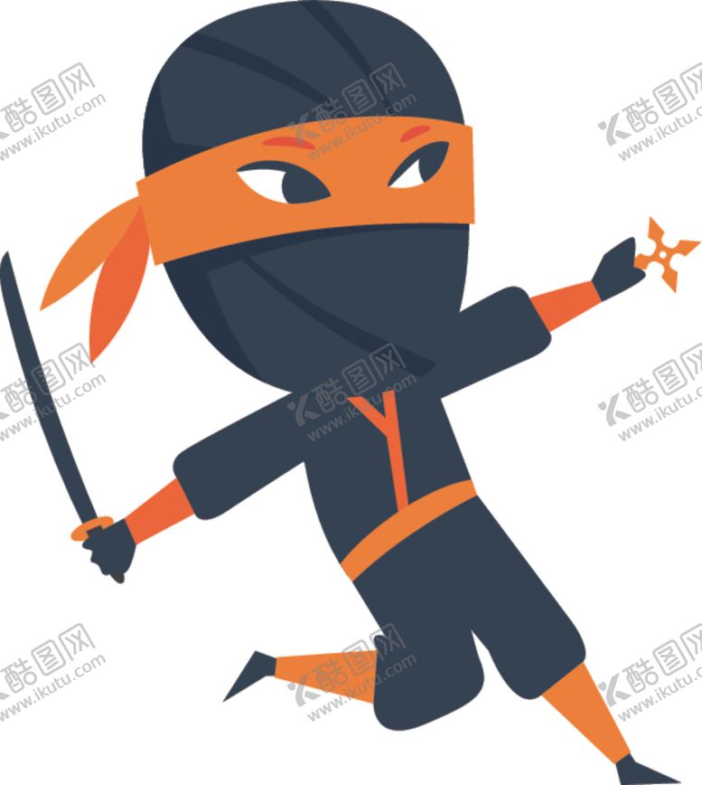 编号：14666009290952458501【酷图网】源文件下载-卡通忍者