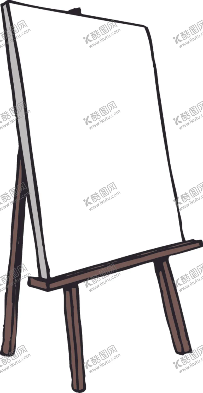 编号：42268802151019001741【酷图网】源文件下载-画架画板展架木纹木制免扣元素