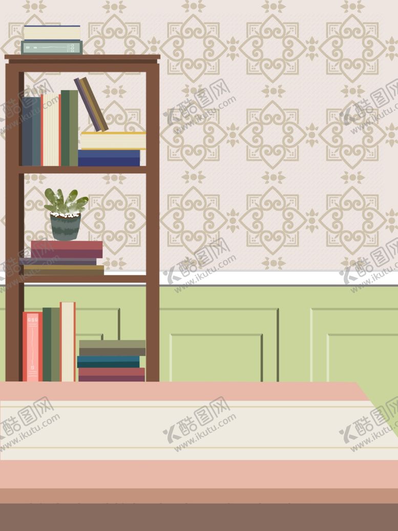 编号：94339509291223009376【酷图网】源文件下载-卡通室内桌面背景