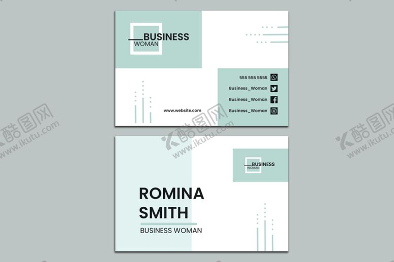 编号：54307909190629136600【酷图网】源文件下载-简约设计名片